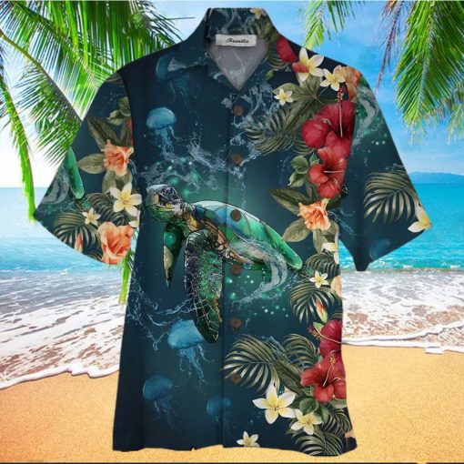 Turtle Colorful Nice Design Unisex Hawaiian Shirt