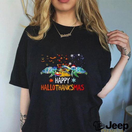 Turtle Happy HalloThanksMas 2023 shirt