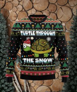 Turtle Through The Snow Ugly Christmas Sweater Gift Men Women