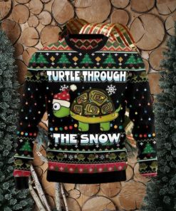 Turtle Through The Snow Ugly Christmas Sweater Impressive Gift For Men And Women