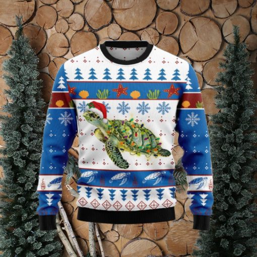 Turtle Xmas Ugly Christmas Sweater Best Gift For Men And Women