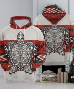 Turtle Zentangle Native Pattern 3D Printed Hoodie