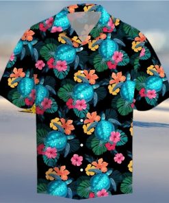 Turtles Hibiscus Tropical Hawaiian Shirt