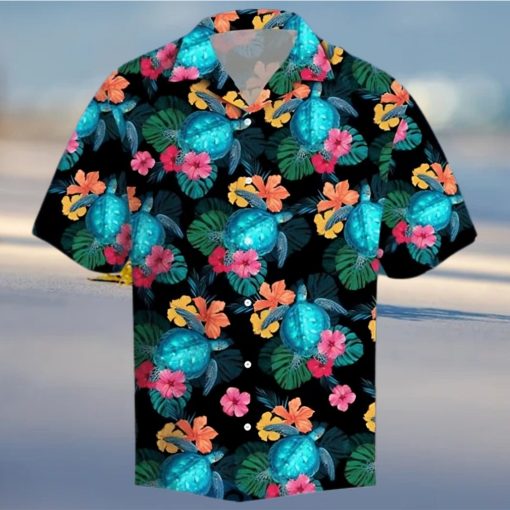 Turtles Hibiscus Tropical Hawaiian Shirt