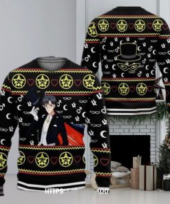 Tuxedo Ugly Christmas Sweater Sailor Moon Anime Xmas 3D Over Print Shirt