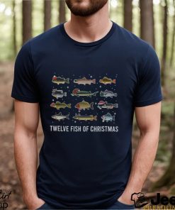 Twelve Fish Of Christmas Shirt