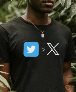 Twitter's Bird Logo Replacing To X Sweatshirt