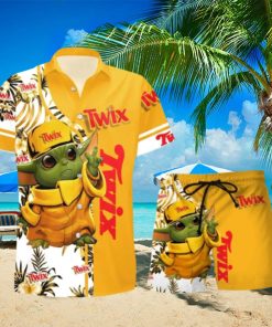 Twix Baby Yoda Hawaiian Shirt And Short For Men And Women hawaiian shirt