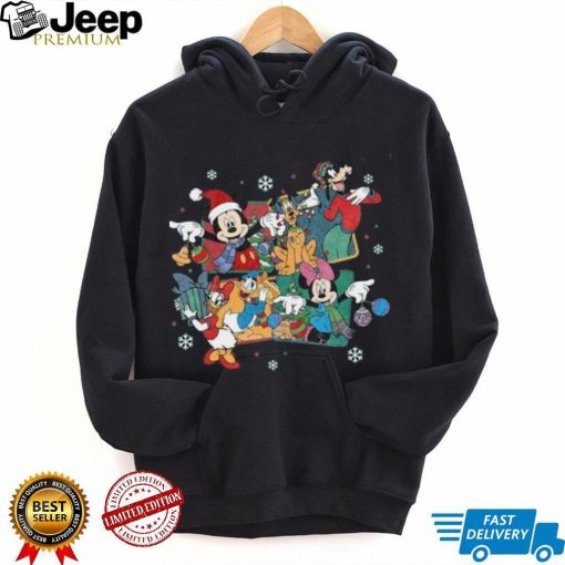 TwobrosFashion Retro Disney Christmas Sweatshirt, Mickey Minnie Christmas Sweatshirt, Mickey Friends Christmas Shirt