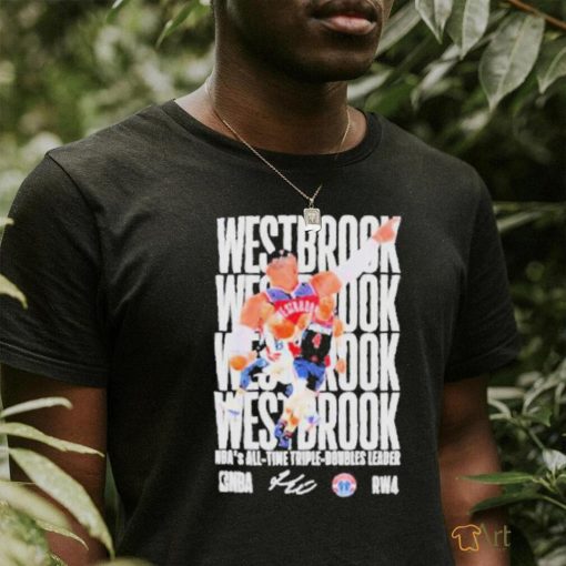 Typography Russell Westbrook Nba Basketball signature shirt