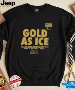 U.s. national sled hockey team gold as ice shirt