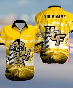 UCF Knights NCAA Authentic Custom Name Hawaiian Shirt Beach For Men Women Gift For Fans