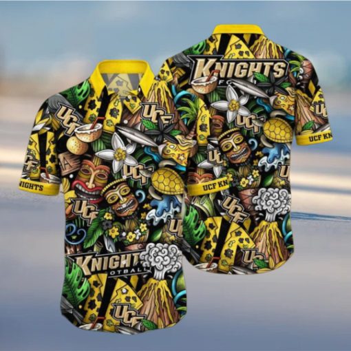 UCF Knights NCAA1 Flower Hawaiian Shirt