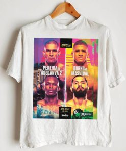 UFC 287 Miami Pereira vs Adesanya and Burns vs Masvidal poster shirt