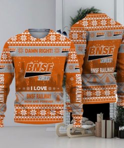 UGLY SWEATER BNSF Railway Limited 3D Christmas Sweater For Men And Women