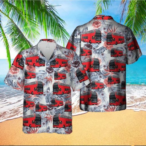 UK Double Decker Bus Hawaiian Shirt