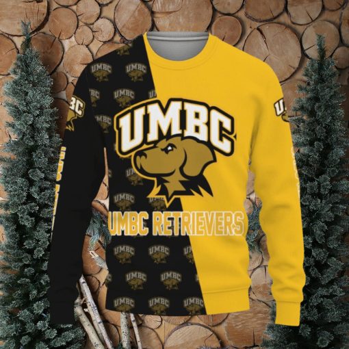 UMBC Retrievers Sports American Football Ugly Xmas Sweater AOP Gift Holidays