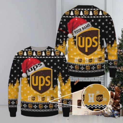 UPS Ugly Christmas Sweater Uniform Custom Name