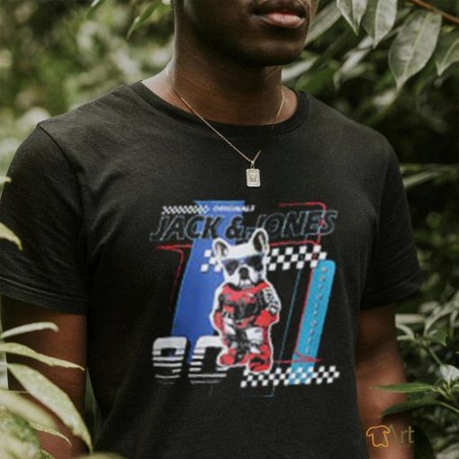 URBAN RACERS by JACK&JONES Black Racer Doggo Print T shirt