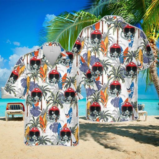 US Air Force The Fabulous Thunderbirds Helmet Hawaiian Shirt