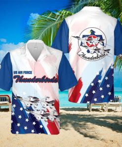 US Air Force Thunderbirds, Red White And Blue Hawaiian Shirt