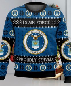 US Air Force Veteran Ugly Sweater Christmas Gift For Men And Women Holidays