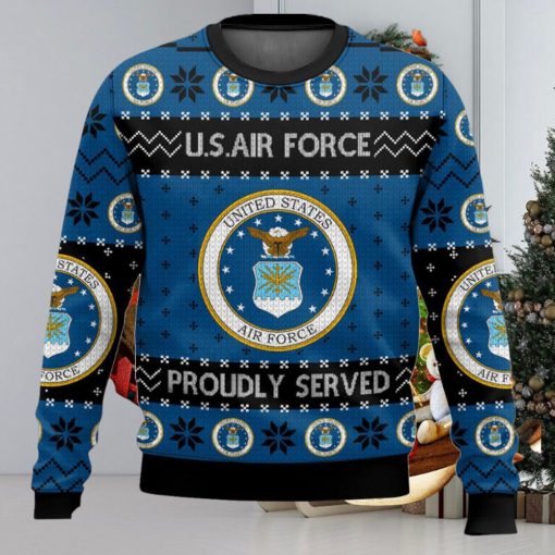 US Air Force Veteran Ugly Sweater Christmas Gift For Men And Women Holidays