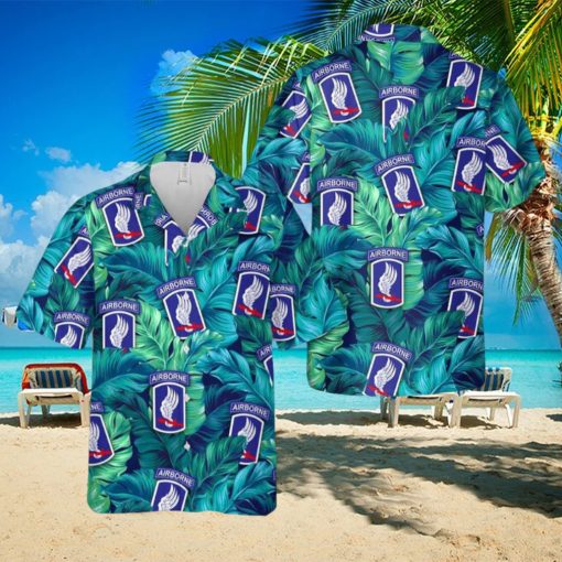 US Army 173rd Airborne Brigade Hawaiian Shirt