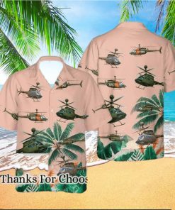 US Army Bell O H 58 Kiowa Hawaiian Shirt