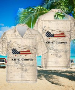 US Army Boeing CH 47 Chinook Hawaiian Shirt