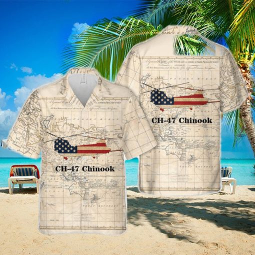 US Army Boeing CH 47 Chinook Hawaiian Shirt