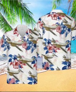 US Army C 12 Huron Aircraft Hawaiian Shirt