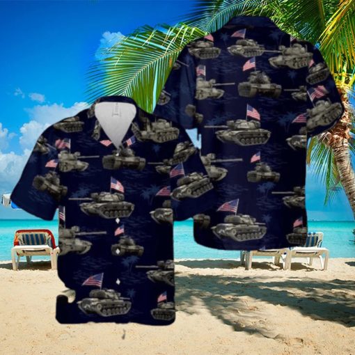 US Army M60A1 Tank July 4th Aloha Hawaiian Shirt Men And Women Summer Vacation Shirt Beach Lover Gift