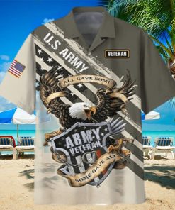 US Army Veteran Eagle Flag Hawaiian Shirt