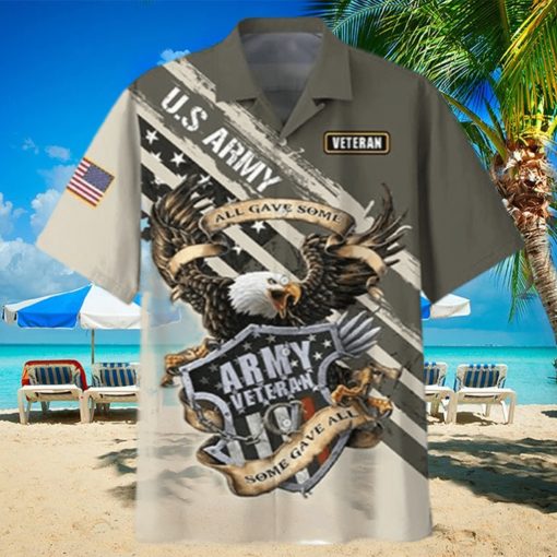 US Army Veteran Eagle Flag Hawaiian Shirt