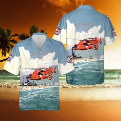 US Coast Guard Air Station Atlantic City MH 65E Dolphin Hawaiian Shirt