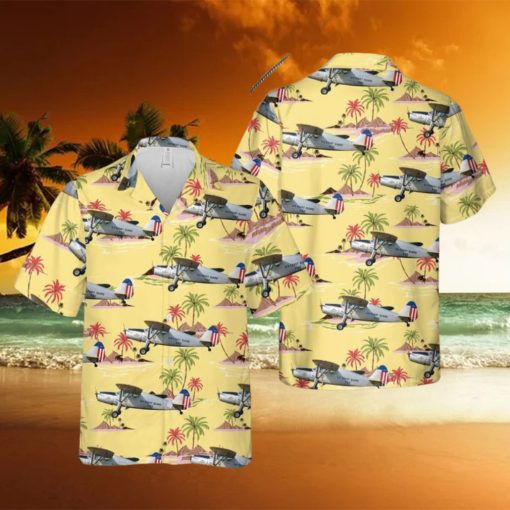 US Coast Guard Fairchild 24 WW2 Hawaiian Shirt