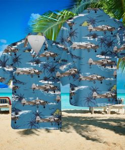 US Navy Cessna AT 17 Bobcat Hawaiian Shirt Beach Lover Gift