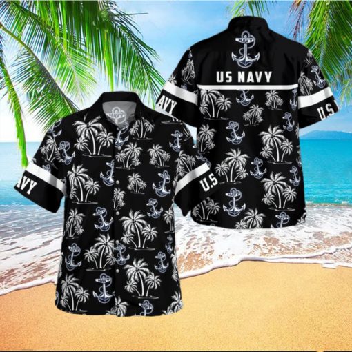 US Navy Palm Hawaiian Shirt