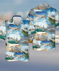 US Navy Vought F 8 Crusader Hawaiian Shirt