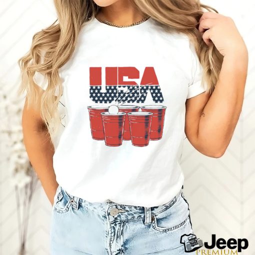 USA Beer Pong 4th of July 2023 shirt