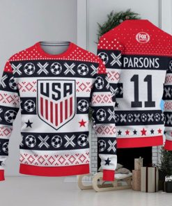 USA Soccer Ugly Christmas 3D Sweater