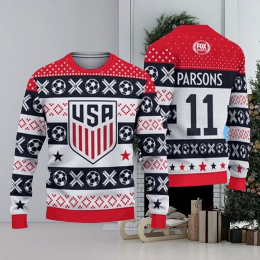 USA Soccer Ugly Christmas 3D Sweater