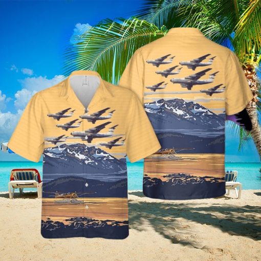 USAF 436th Airlift Wing Lockheed C 141 Starlifter 3D All Over Printed Hawaiian Shirt