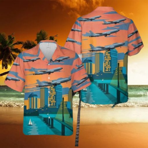 USAF 6th Air Refueling Wing Boeing KC 135R Stratotanker Aloha Hawaiian Shirt Men And Women Beach Shirt