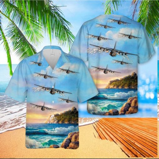 USAF Lockheed AC 130U 4th Special Operations Squadron Hawaiian Shirt