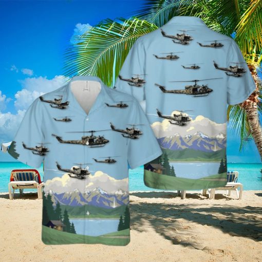 USAF UH 1N Twin Huey   6th Special Operations Squadron Hawaiian Shirt