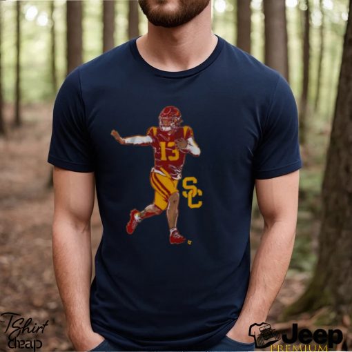 USC Football Caleb Williams Superstar Pose Signature Shirt