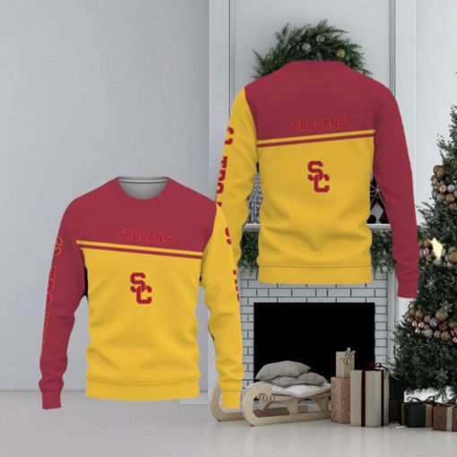 USC Trojans American Football Teams Ugly Christmas Sweater Men And Women Gift For Fans Holidays