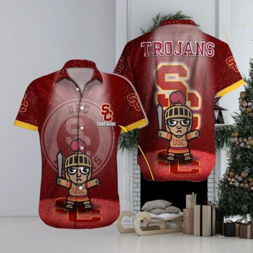 USC Trojans NCAA Coconut Custom Name Hawaiian Shirt Beach For Men Women Gift For Fans